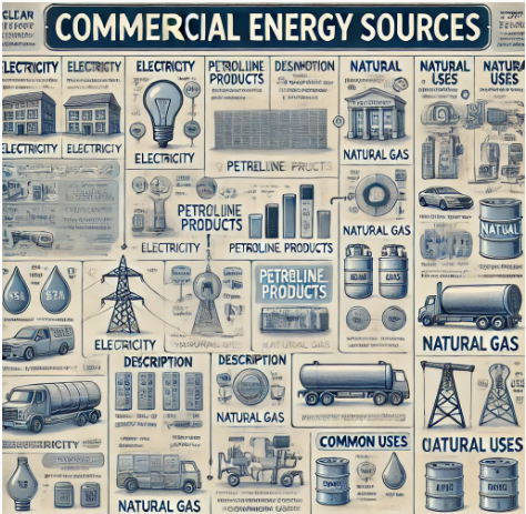 types of energy- Commercial Energy