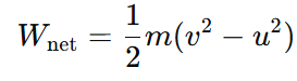 net kinetic energy equation