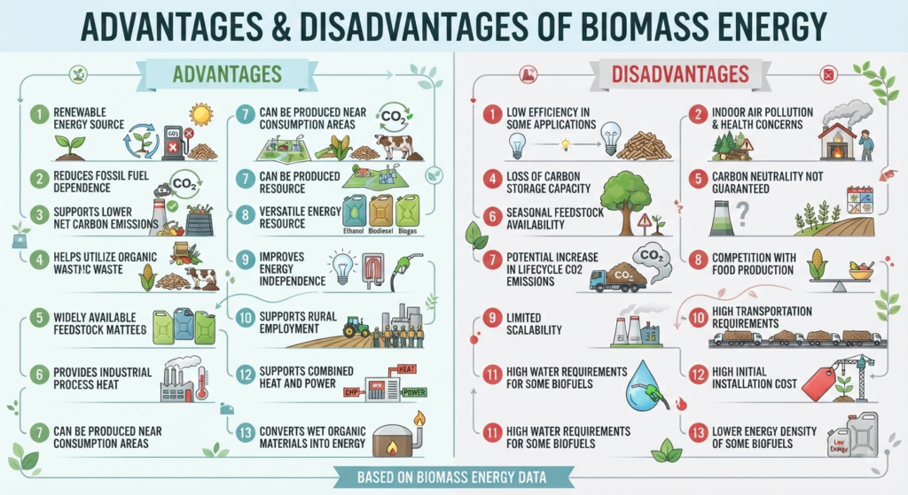 Advantages & Disadvantages of Biomass Energy